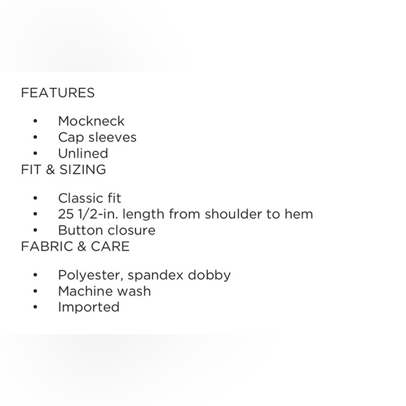 NWT Nine West Mockneck Cascade Sleeve Popover Top Size XS - Picture 7 of 7